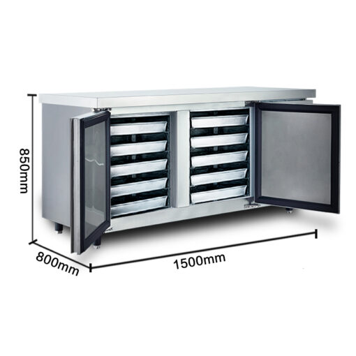 IPC-10P Insert Plate Chiller & Freezer w Dimension