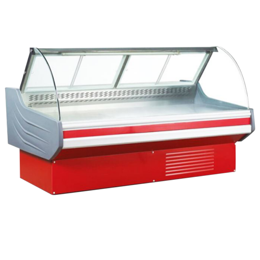 MHC-200H High Curved Glass Cover Meat Display Chiller