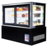 TTAO90_120 open infront door right angle table top chiller in black colour