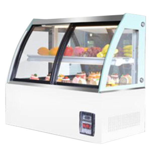 TTCO90_120 Open infront door table top chiller in white colour