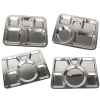 304 Stainless Steel 4 Type Design Square Shape Food Plate