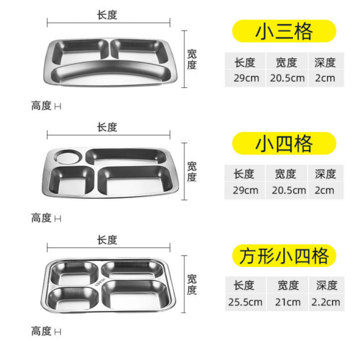 304 stainless steel squares plate food pic...2.2mPNG